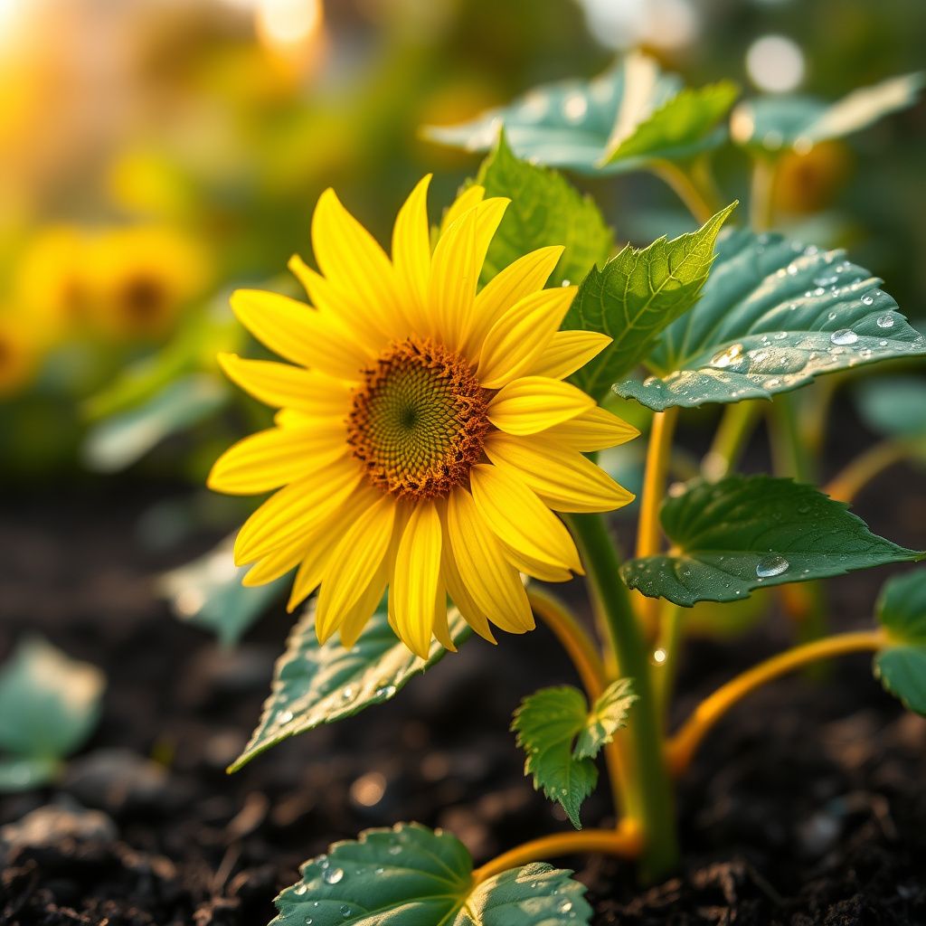 Yellow Mini Sunflower Seeds for Planting, Heirloom Non-GMO, High Germination Organic Garden Seeds
