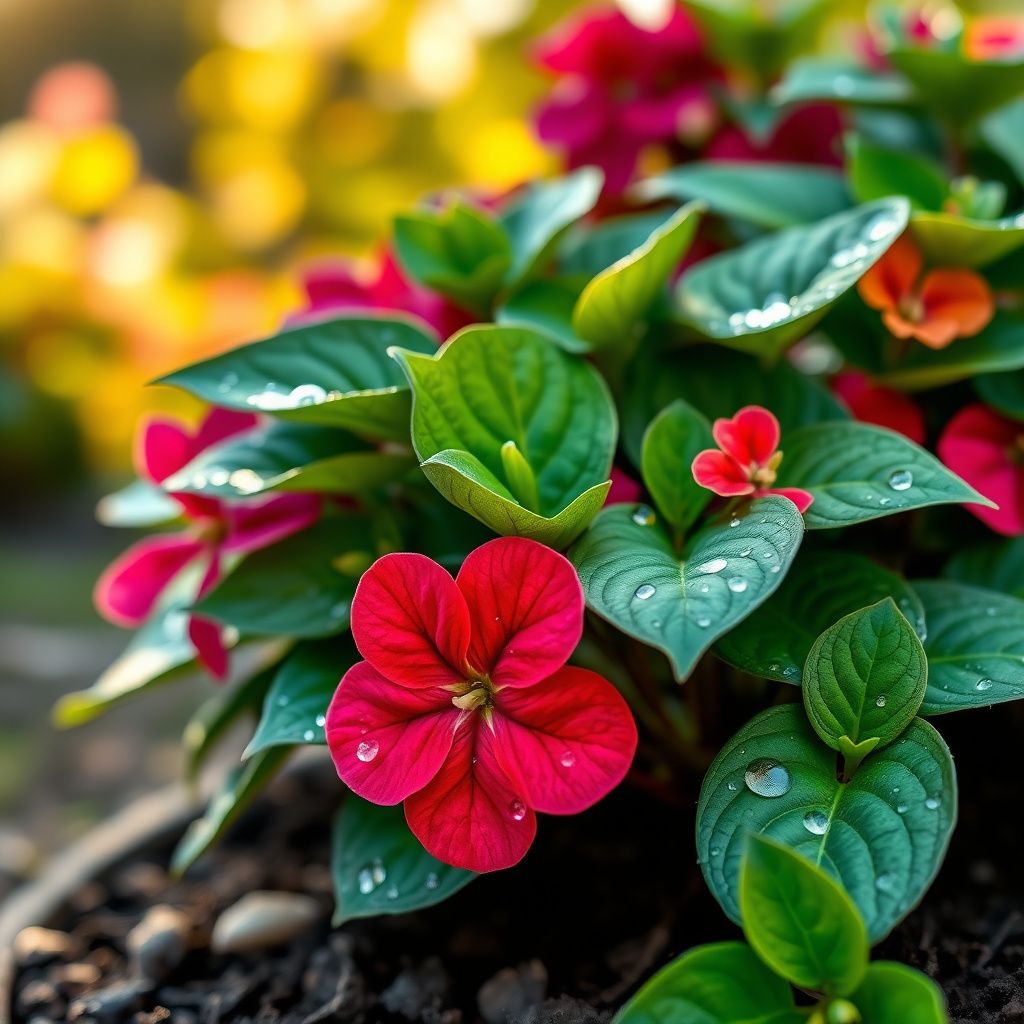 Impatiens Mix Flower Seeds for Planting - Vibrant Annual Flower Seeds for Shaded Gardens