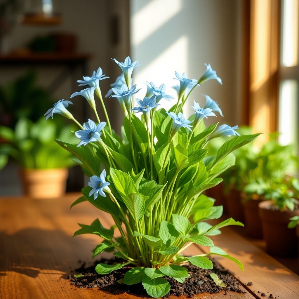 Blue Swan Flower seeds for Planting - Compact Growth, Heirloom & GMO Free Seeds for Home Garden