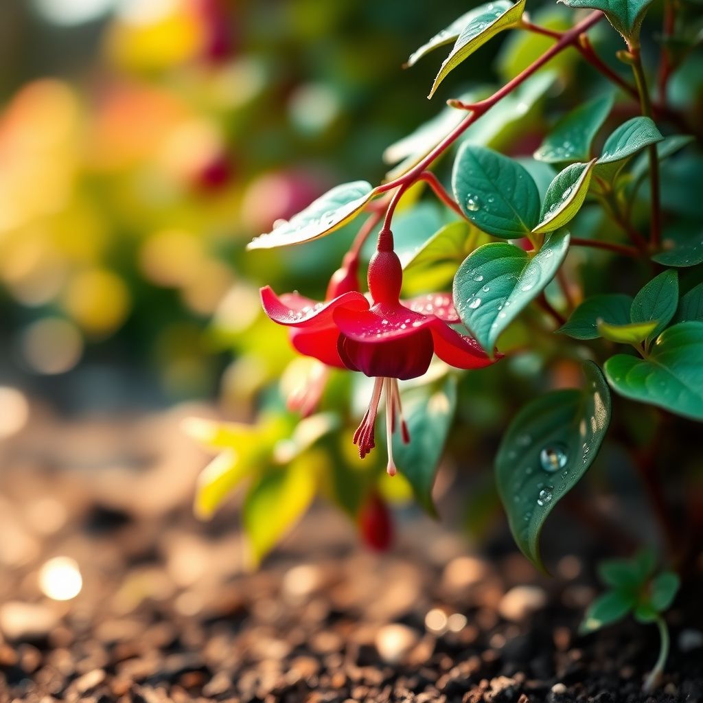 Fuchsia Flower Seeds for Planting - Vibrant Red Annuals for Your Garden