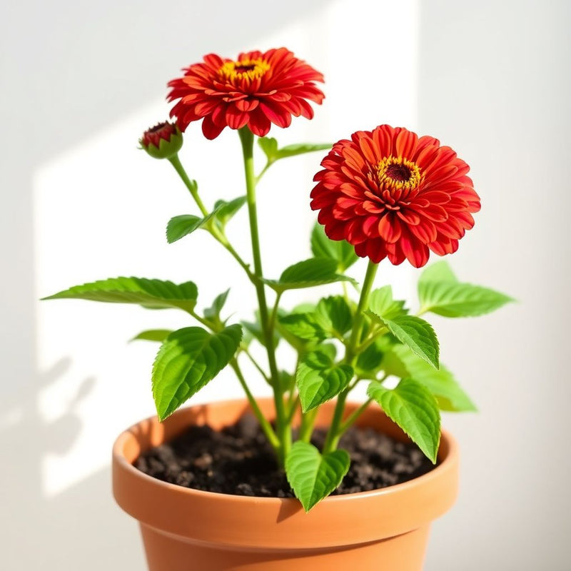 California Giant Zinnia Seeds for Huge, Colorful Zinnia Blooms