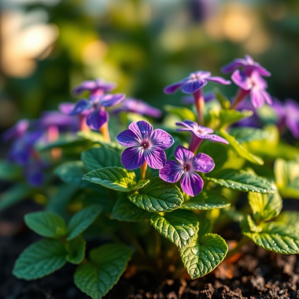 Purple Mint Flower seeds for Planting - Hardy Variety, Heirloom & GMO Free Seeds for Home Garden