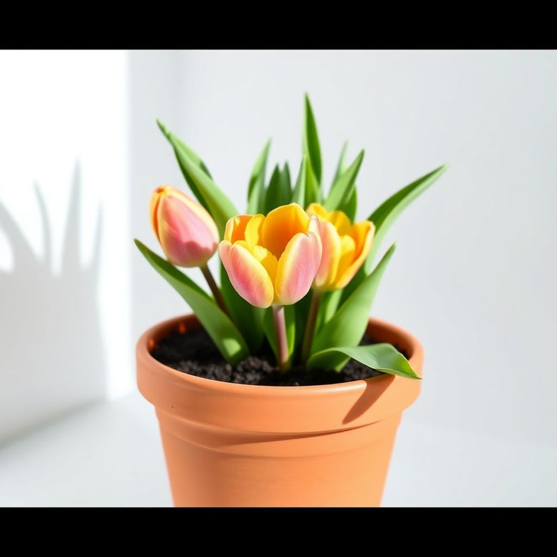 Yellow Pink Tulip Flower Seeds Sun Loving Heirloom & GMO Free Seeds for Home Garden
 
 Sale