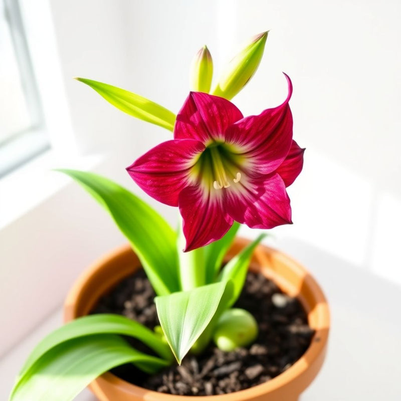 Amaryllis Purple Flower seeds for Planting Drought Tolerant Heirloom & GMO Free Seeds for Home Garden