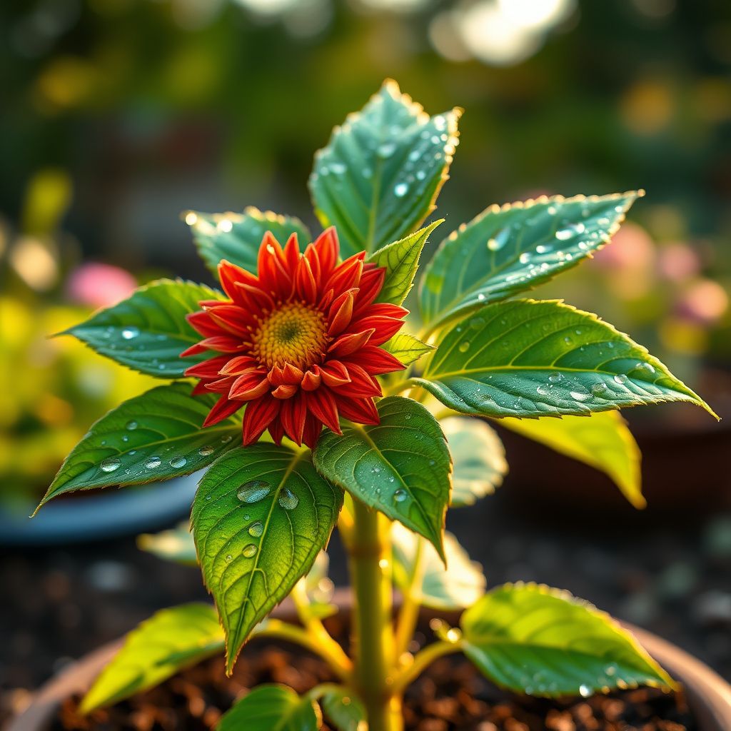 Bonsai Fortune Sunflower Seeds, Red Sun Fortune Bloom for Garden