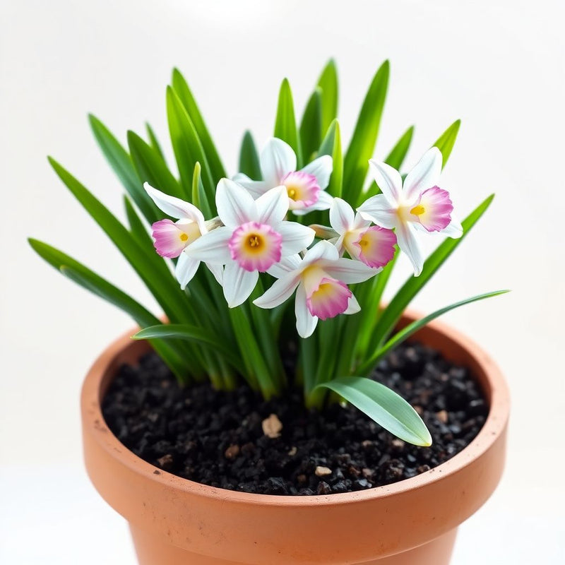 Narcissus Flower Seeds for Planting - White Pink Varieties for Stunning Gardens