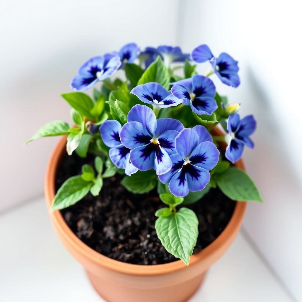Joker Light Blue Pansy Seeds for Elegant Blue Flowers