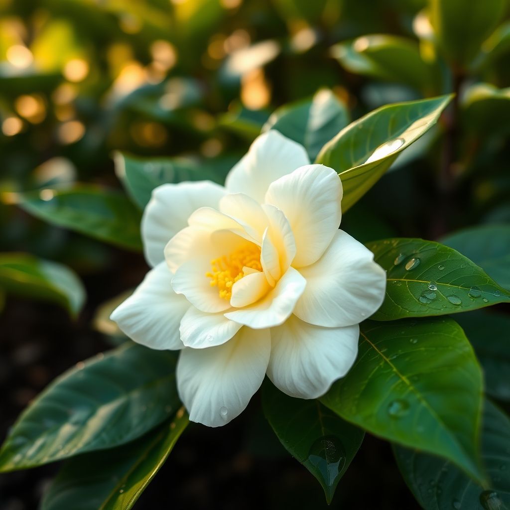 Yellow White Camellia Flower seeds for Planting - Perfect for Borders, Heirloom & GMO Free Seeds for Home Garden