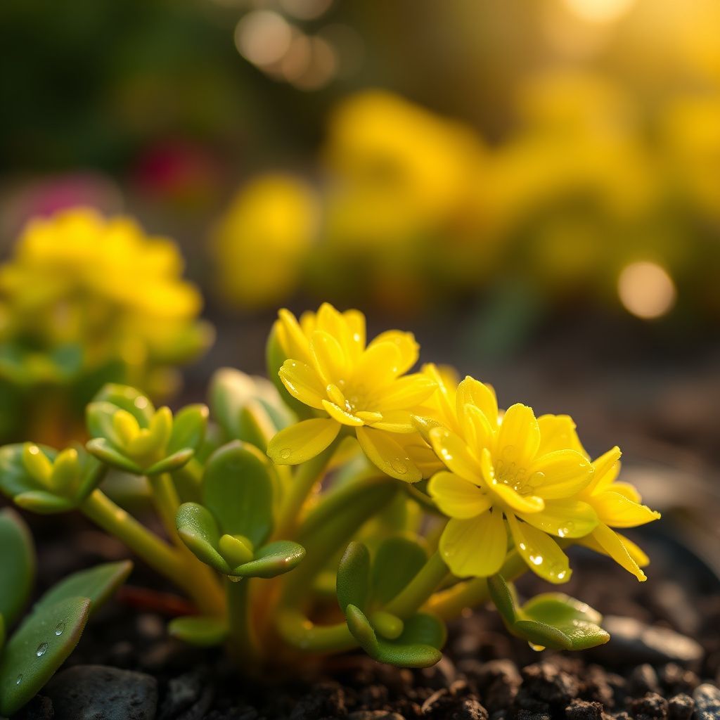 Yellow Sedum Flower seeds for Planting - Seasonal Bloomer, Heirloom & GMO Free Seeds for Home Garden