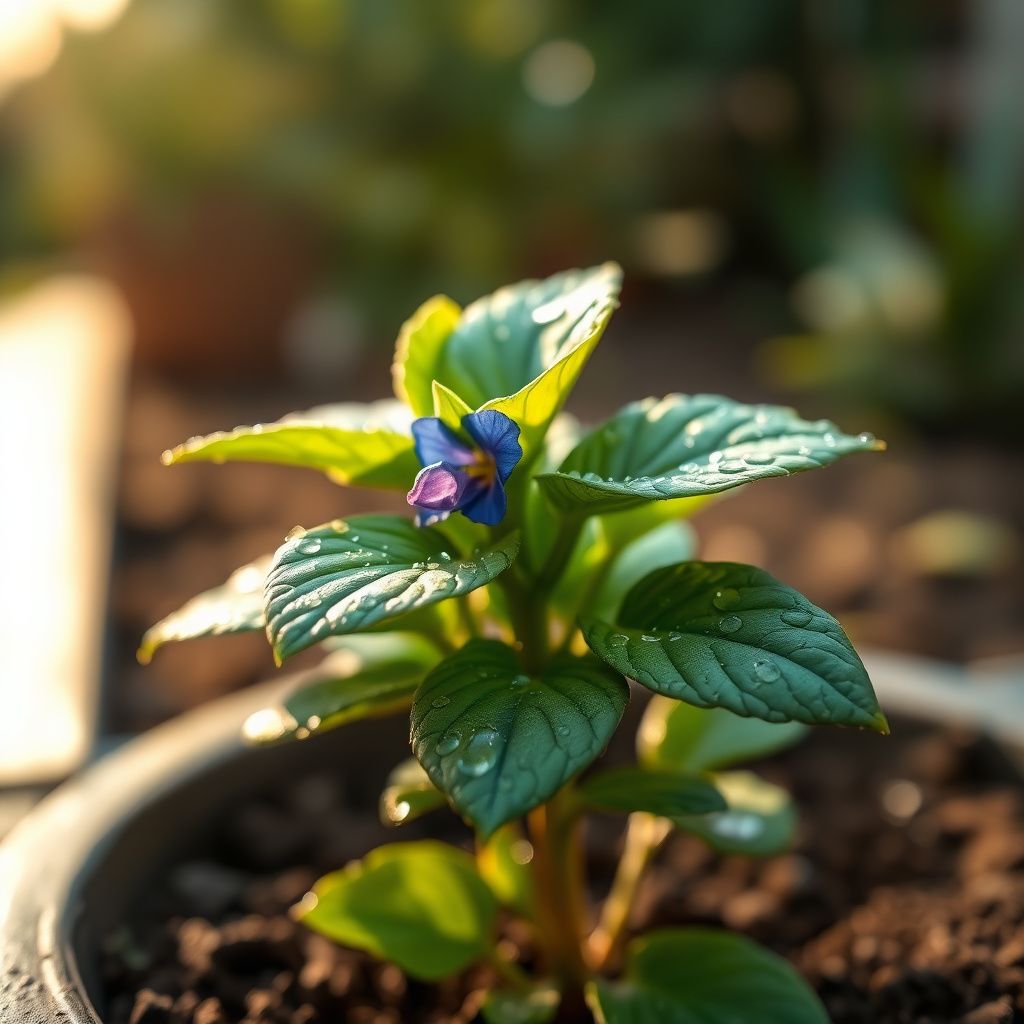 Planting Seeds for Blue Asarina Gloxinia Flowers