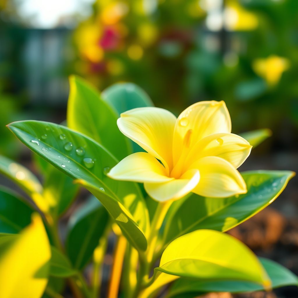 Frangipani Light Yellow Flower seeds for Planting - Easy to Grow, Heirloom & GMO Free Seeds for Home Garden