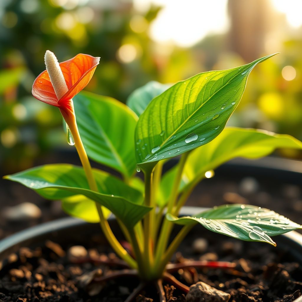 Anthurium Orange Flower Seeds for Planting Warmth