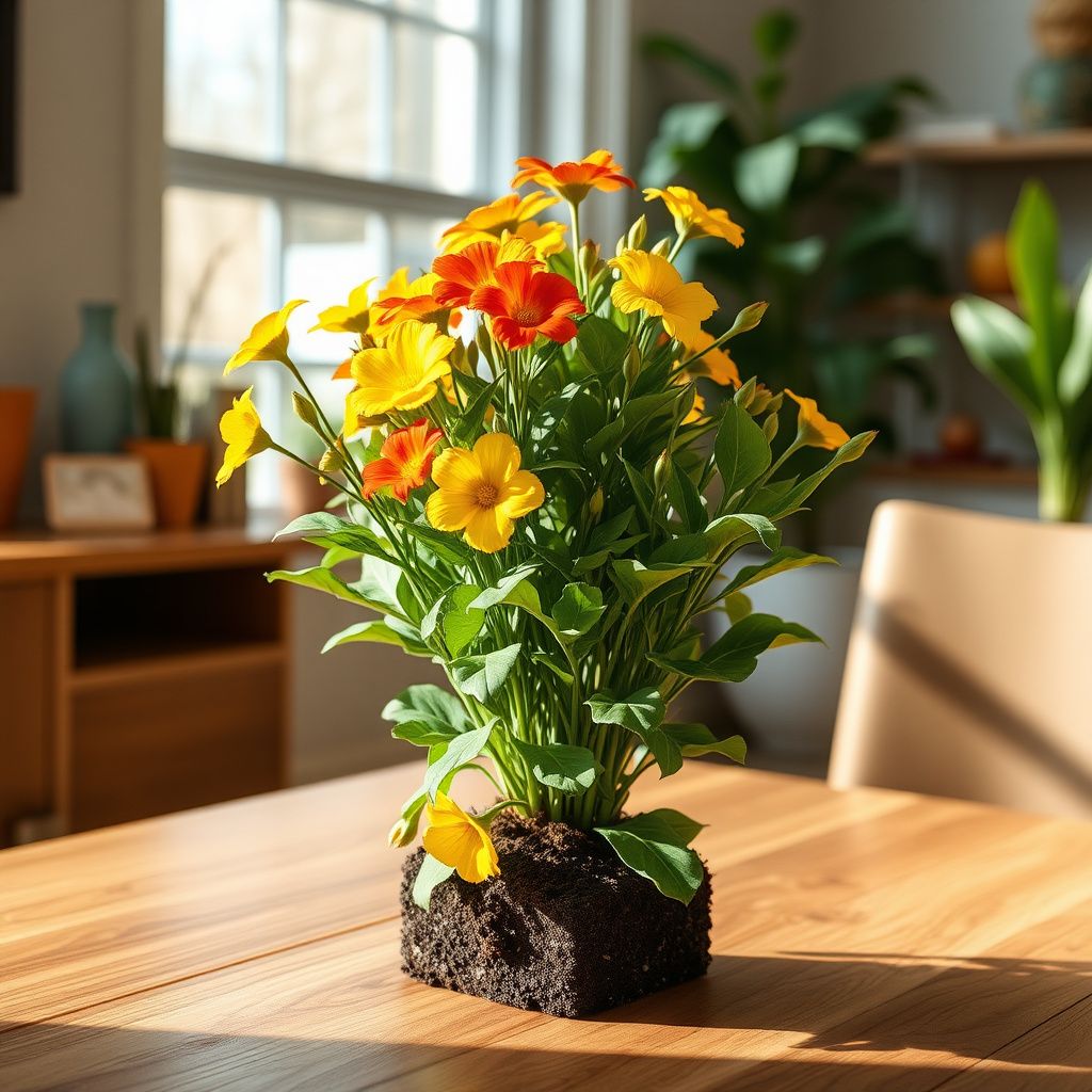 Yellow Red Ice Flower Seeds for Planting - Vibrant Annual Blooms