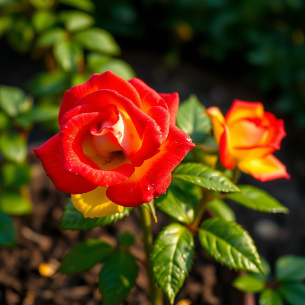 Rose Flower Seeds for Planting - Red and Yellow Blooms for a Colorful Garden