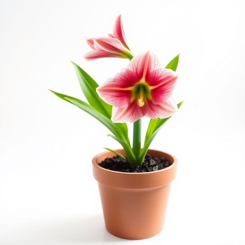 Amaryllis Pink White Flower Seeds for Striking and Diverse Planting