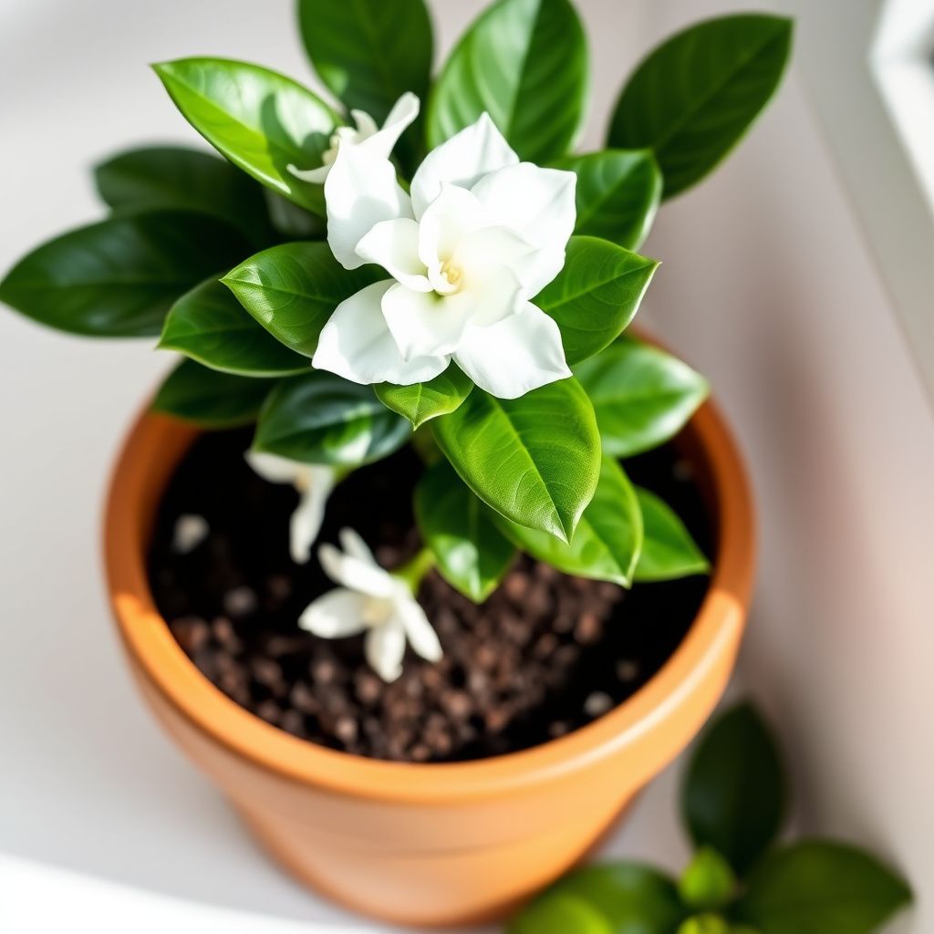 White Gardenia Jasminoides Flower Seeds for Planting - Fragrant Garden Perennial Blooms