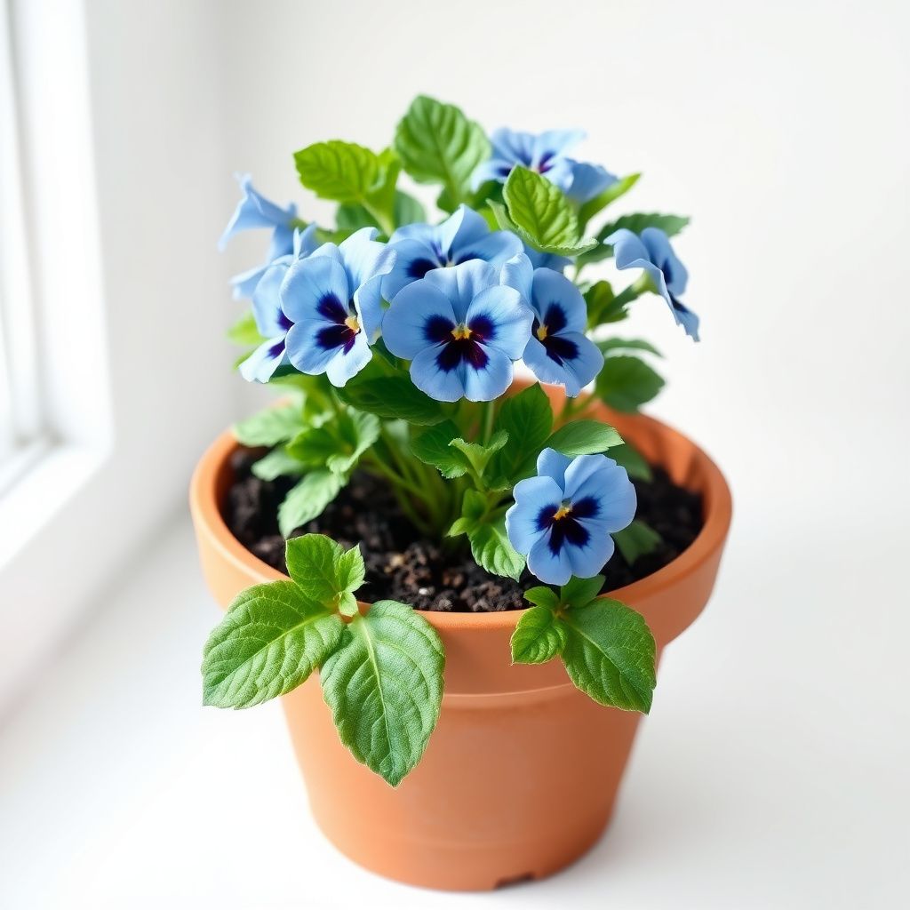 Joker Light Blue Pansy Seeds for Elegant Blue Flowers