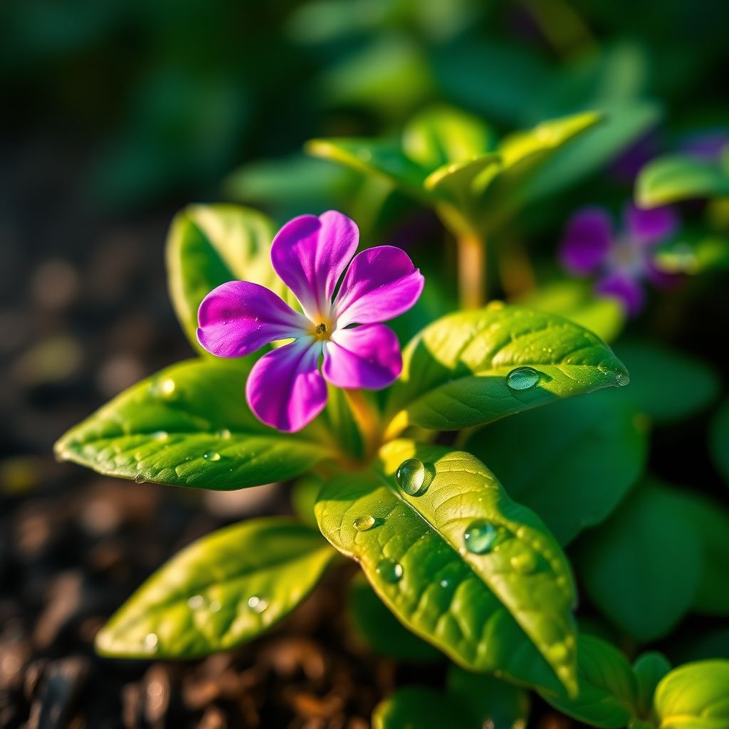 Vinca Minor Flower Seeds for Shade Gardens and Ground Cover Planting