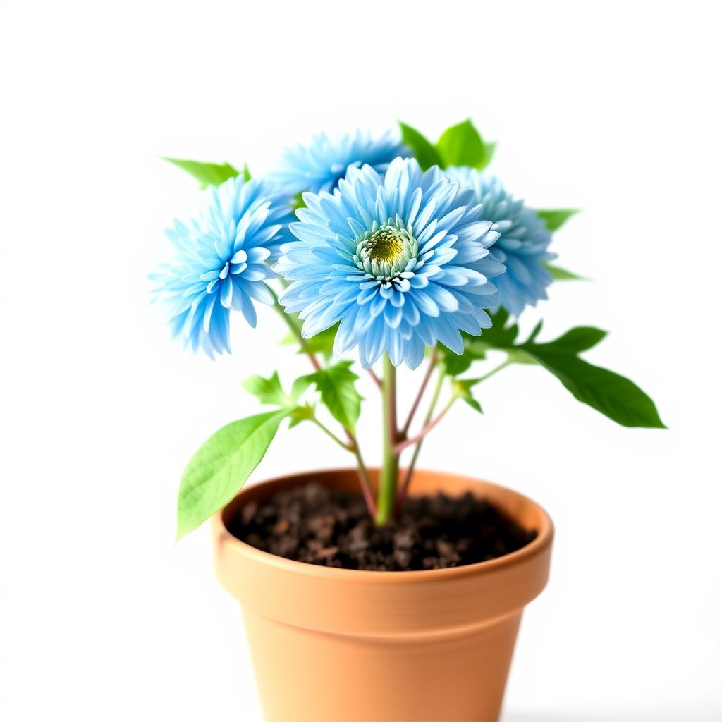 Sky Blue Chrysanthemum Flower seeds for Planting - Long Bloom Season, Heirloom & GMO Free Seeds for Home Garden