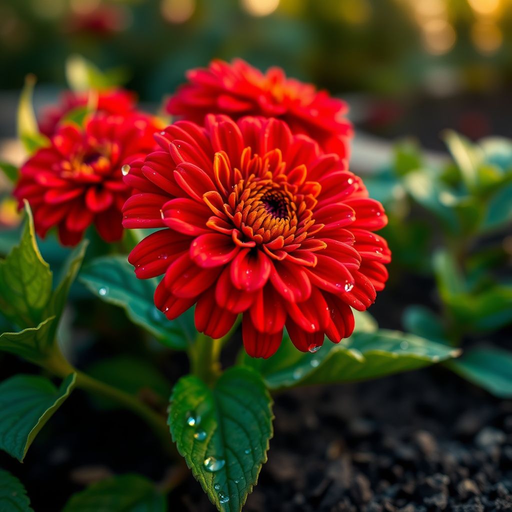 Zinnia Seeds in Rich Brown Red Shades to Add Warmth to Your Space