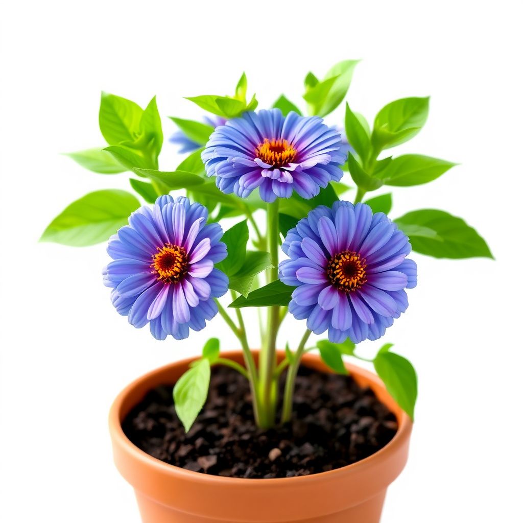 Sky Blue Zinnia Flower seeds for Planting Hardy Variety Heirloom & GMO Free Seeds for Home Garden