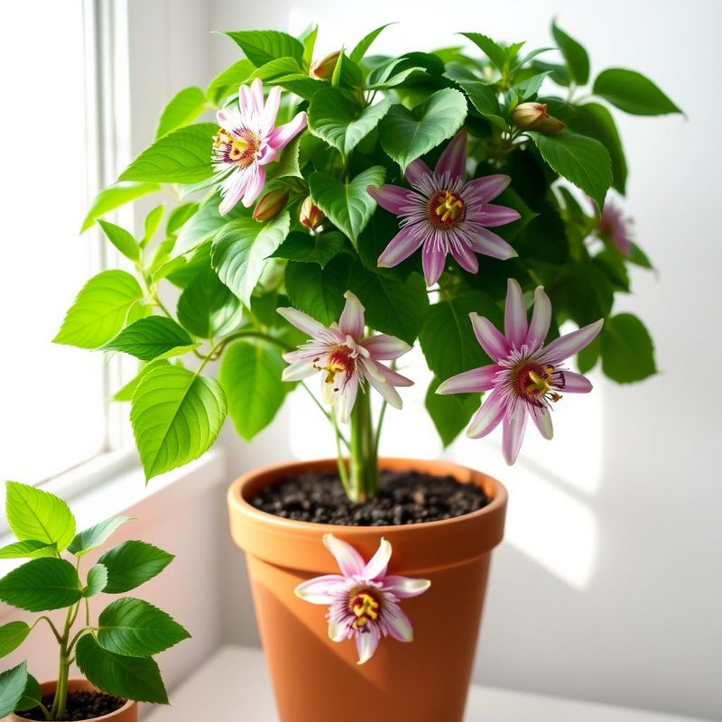 Mixed Color Passion Flower Seeds for Home Garden Vines with Exotic Blooms