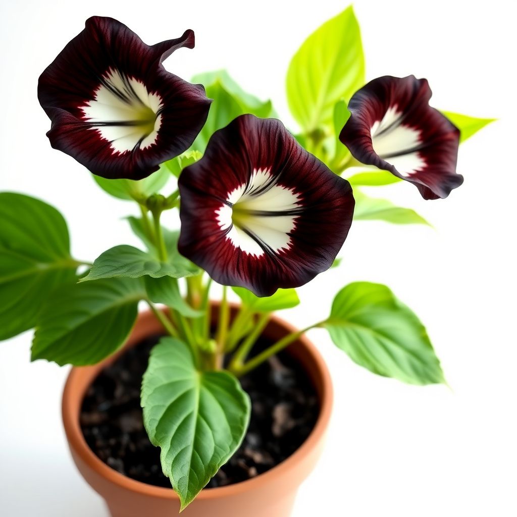 Black White Gloxinia Flower seeds for Planting - Hardy Variety, Heirloom & GMO Free Seeds for Home Garden