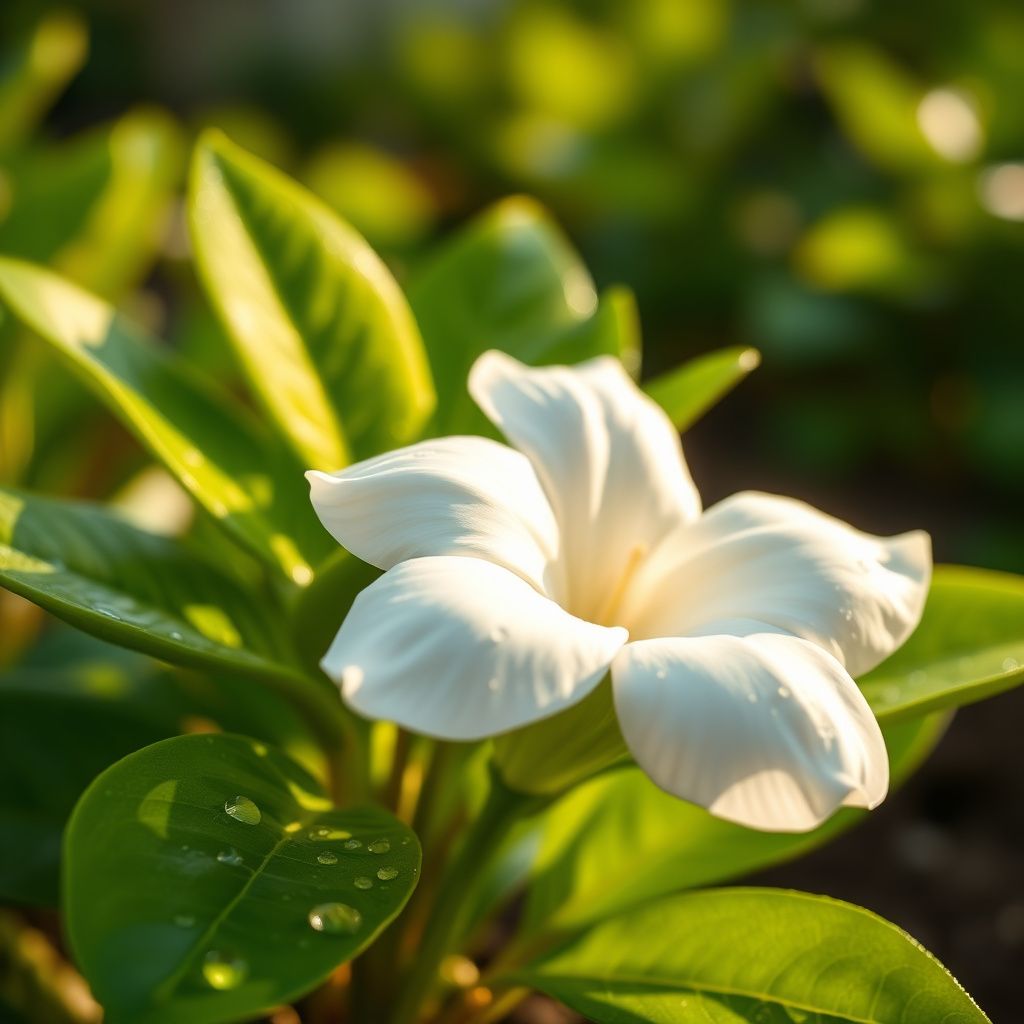 Green White Gardenia Flower seeds for Planting Sun Loving Heirloom & GMO Free Seeds for Home Garden