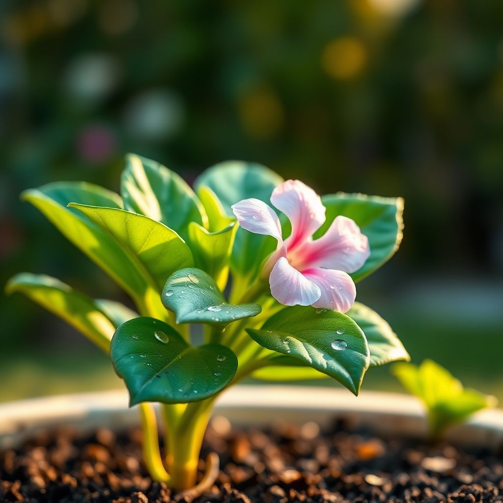 Adenium Obsum Soft Pink Flower Seeds – Elegant, Hardy Shrub for Garden Beauty