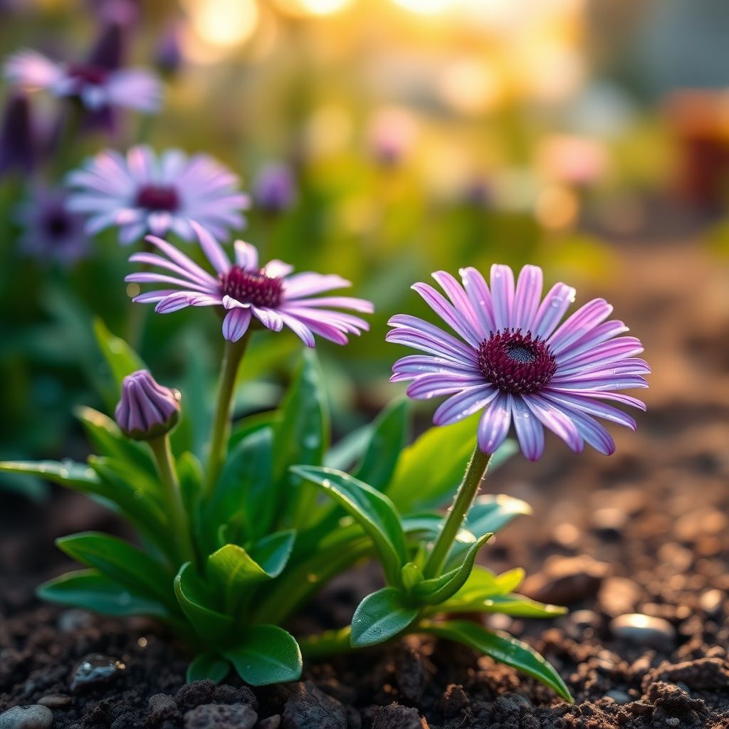 Lavender Osteospermum Flower seeds for Planting - Sun Loving, Heirloom & GMO Free Seeds for Home Garden