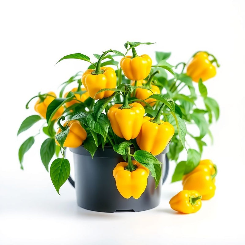 Yellow Bedder Pepper Planting Seeds