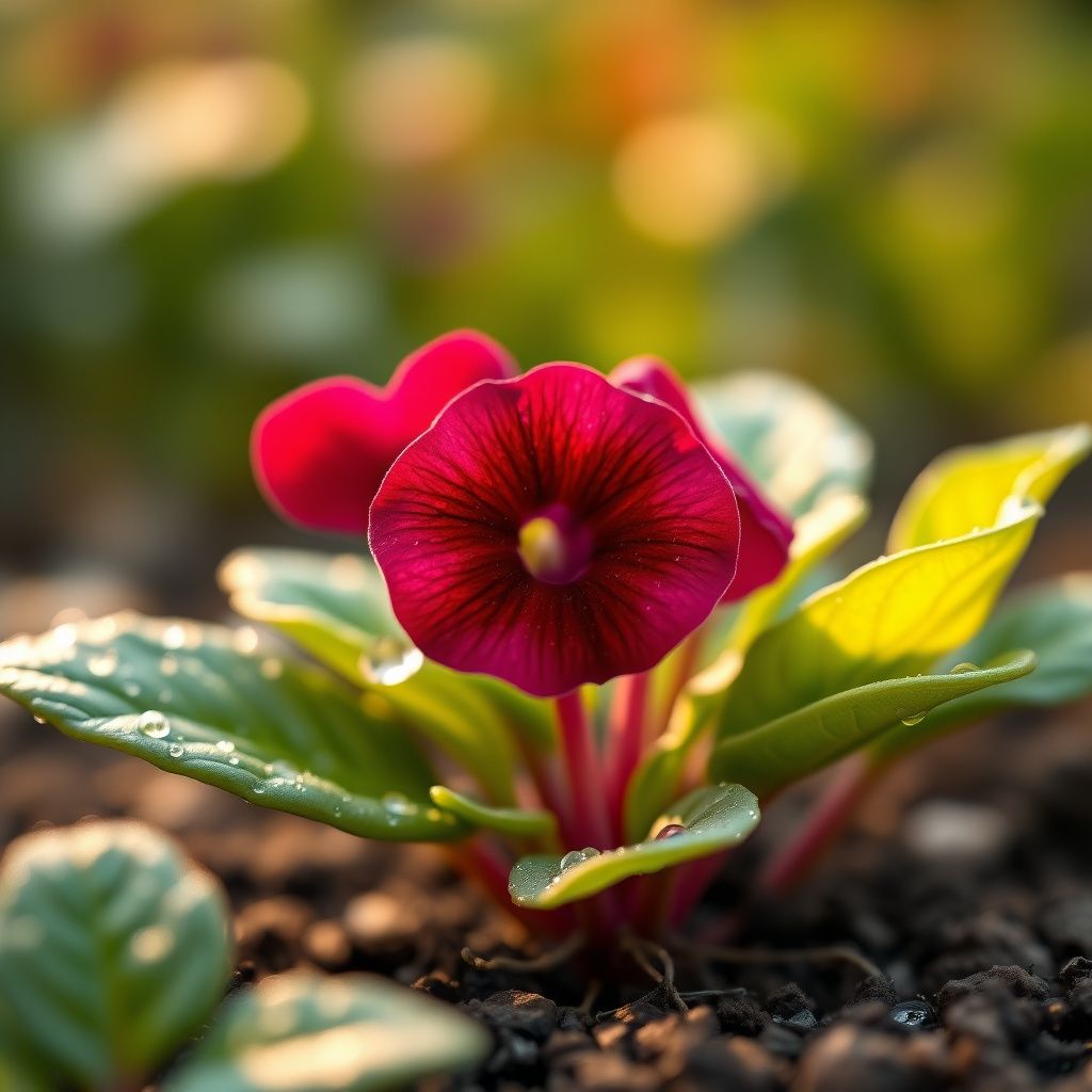 Mini Violet Dark Red Flower Seeds for Planting - Rare Variety