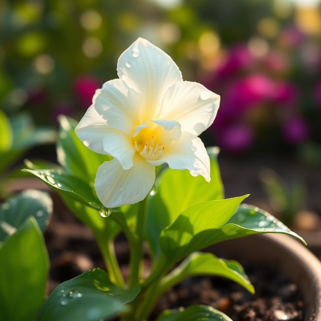 White Cora Cascade Flower seeds for Planting - Premium Quality, Heirloom & GMO Free Seeds for Home Garden