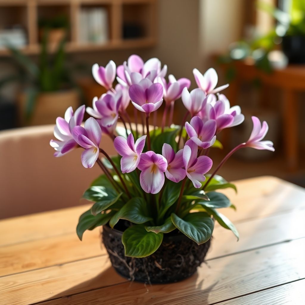 Cyclamen Flower Seeds for Planting - Purple & White | Beautiful Seasonal Blooms