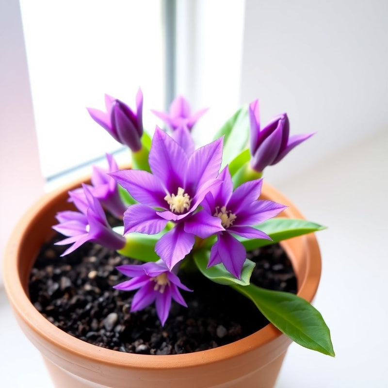 Purple Zygocactus Truncatus Flower seeds for Planting - Sun Loving, Heirloom & GMO Free Seeds for Home Garden