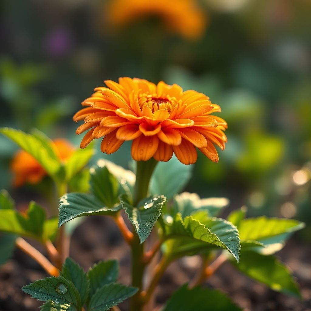 Zinnia Flower Seeds - Light Orange Blooms for Vibrant Garden Displays