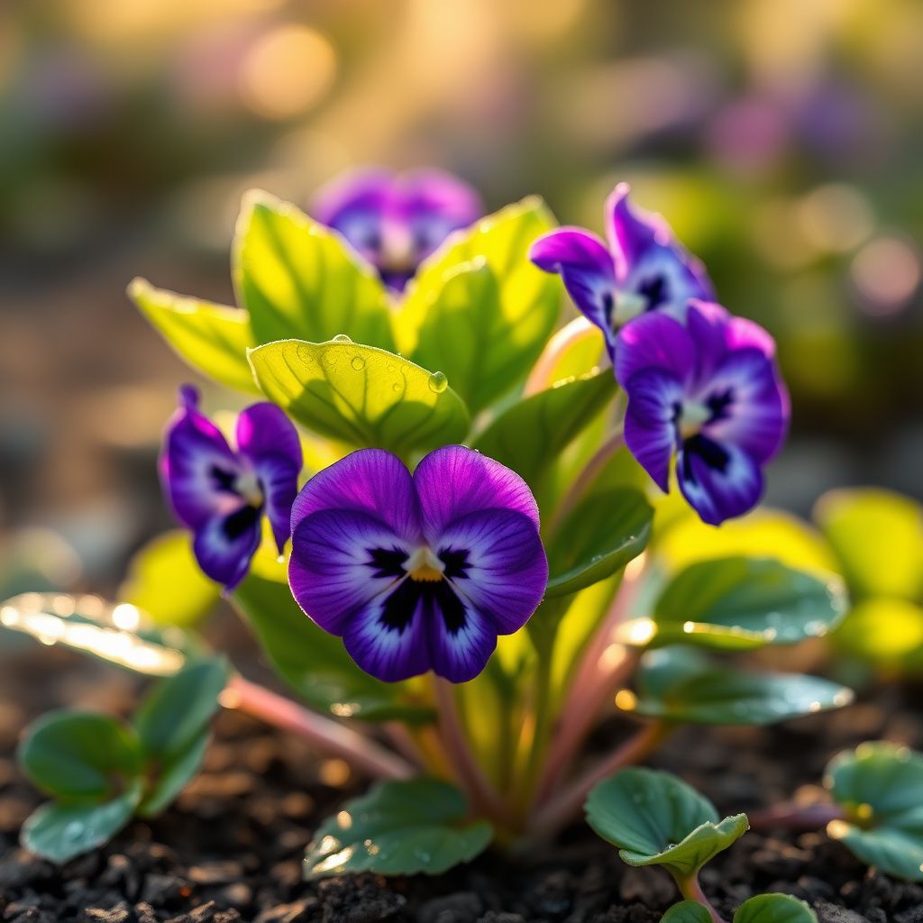 Viola Engel Blueberry Glow Seeds for Striking Violet Flowers