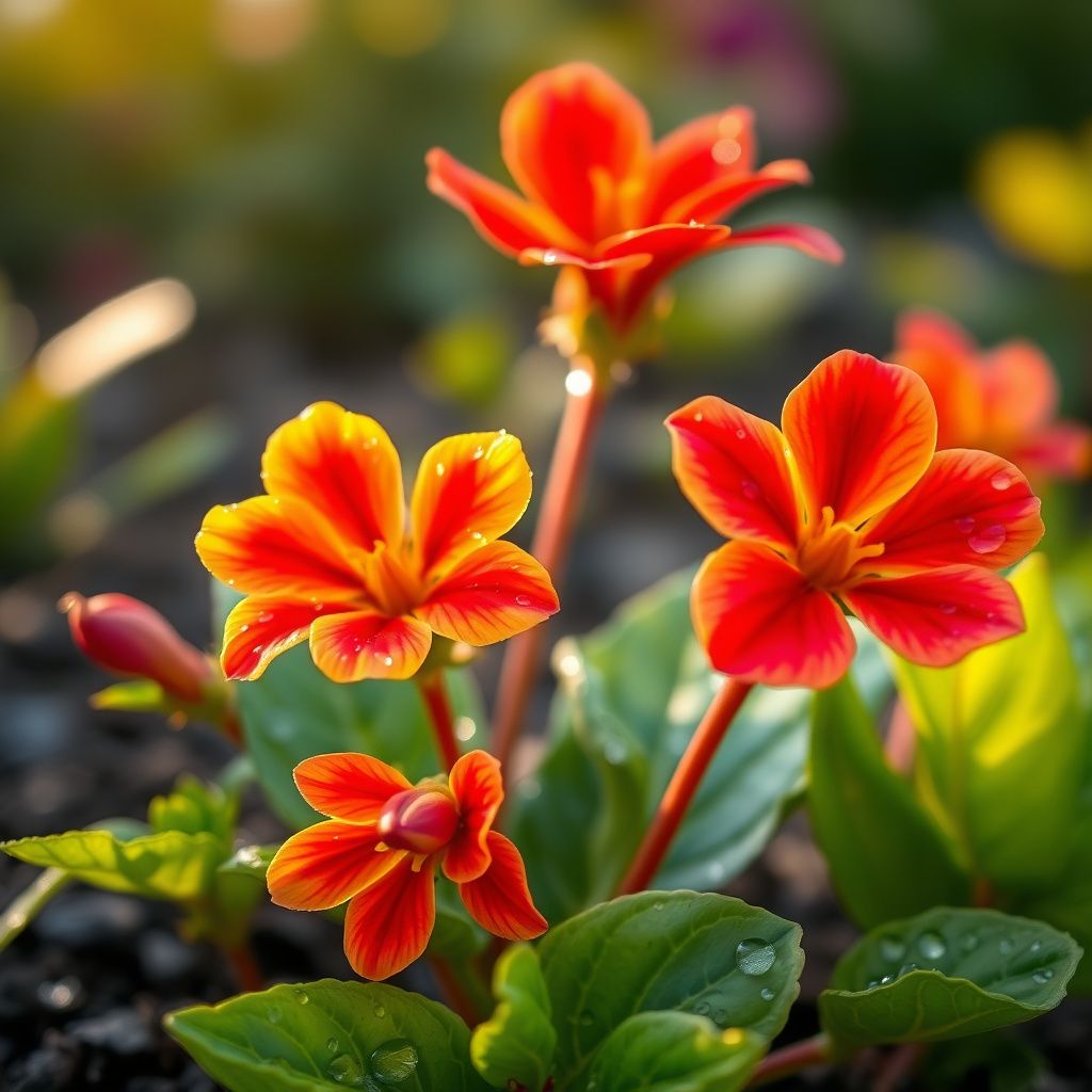 Yellow Red Ice Flower Seeds for Planting - Vibrant Annual Blooms