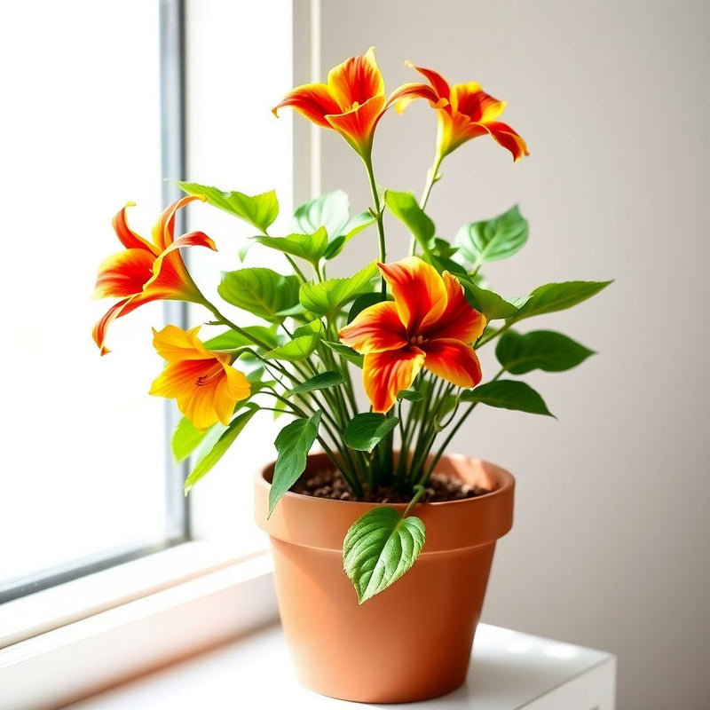 Yellow Red Gloriosa Superba Flower seeds for Planting - Bright Blooms, Heirloom & GMO Free Seeds for Home Garden