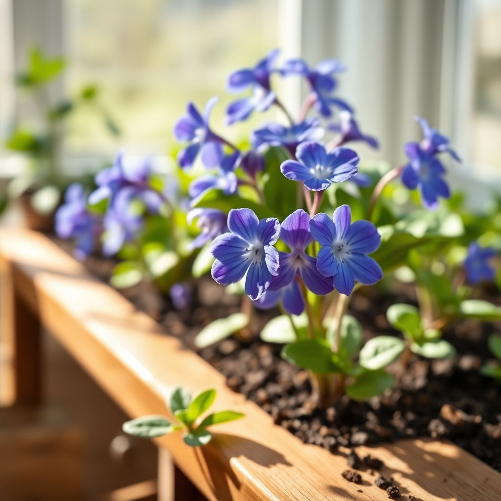 Blue Hepatica Flower seeds for Planting - Pollinator Friendly, Heirloom & GMO Free Seeds for Home Garden