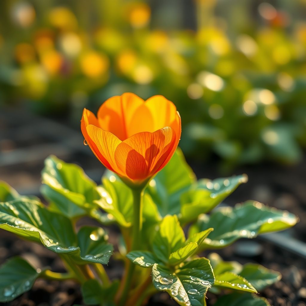 Eustoma Flower Seeds for Planting - Vibrant Orange Blooms for a Beautiful Garden