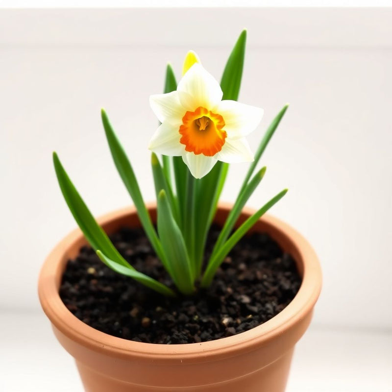 Daffodil Flower Seeds - White and Orange for Planting