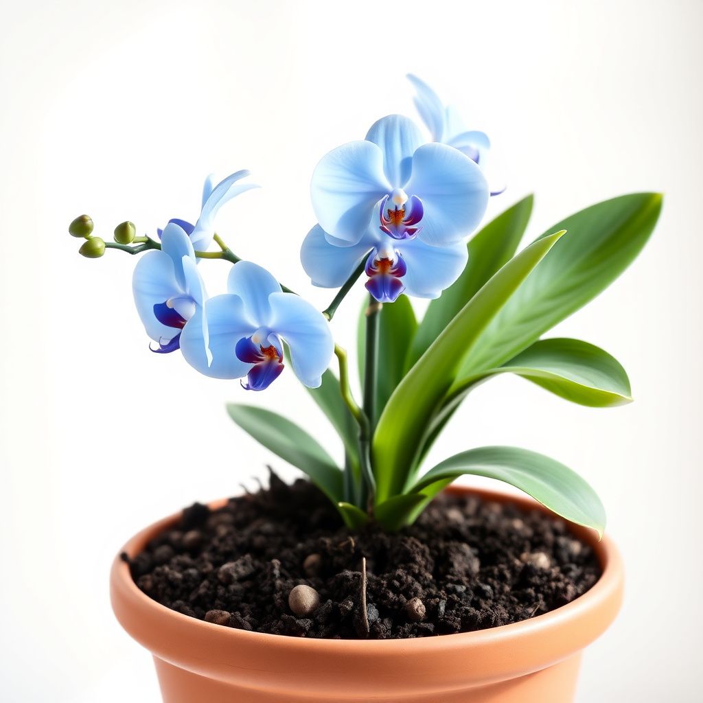 Sky Blue Phalaenopsis Orchid Flower Seeds for Vibrant Indoor Blooms