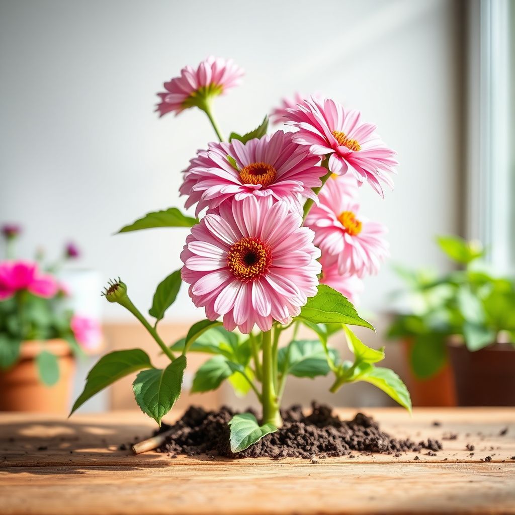 Zinnia White Pink Flower seeds for Planting - Garden Favorite, Heirloom & GMO Free Seeds for Home Garden
