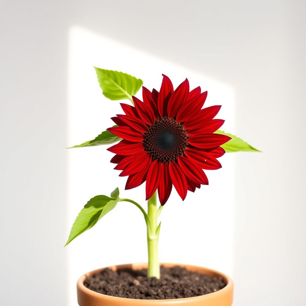 Maroon Sunflower Flower seeds for Planting - Pollinator Friendly, Heirloom & GMO Free Seeds for Home Garden