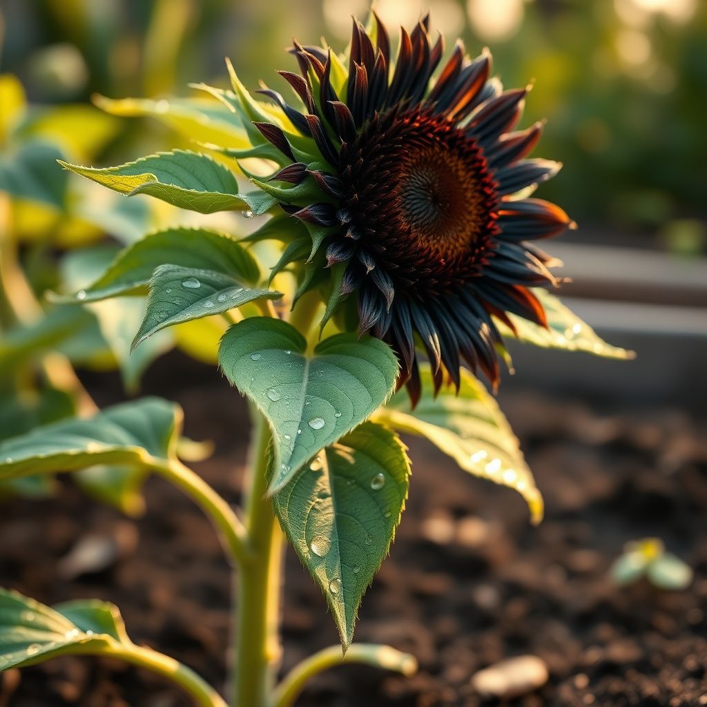 Black Giant Sunflower Seeds for Garden Planting