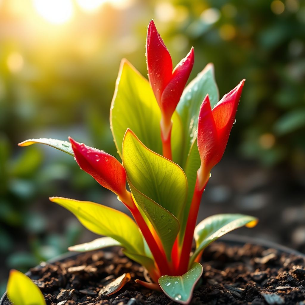 Red Green Torch Ginger Plant Seeds for Easy Planting