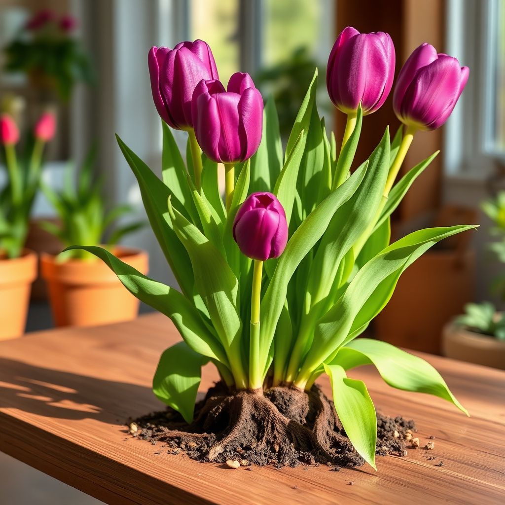 Purple Odorous Tulip Flower seeds for Planting - Compact Growth, Heirloom & GMO Free Seeds for Home Garden