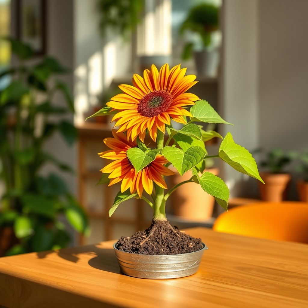 Mini Rainbow Sunflower Seeds, Ornamental Bonsai Plants