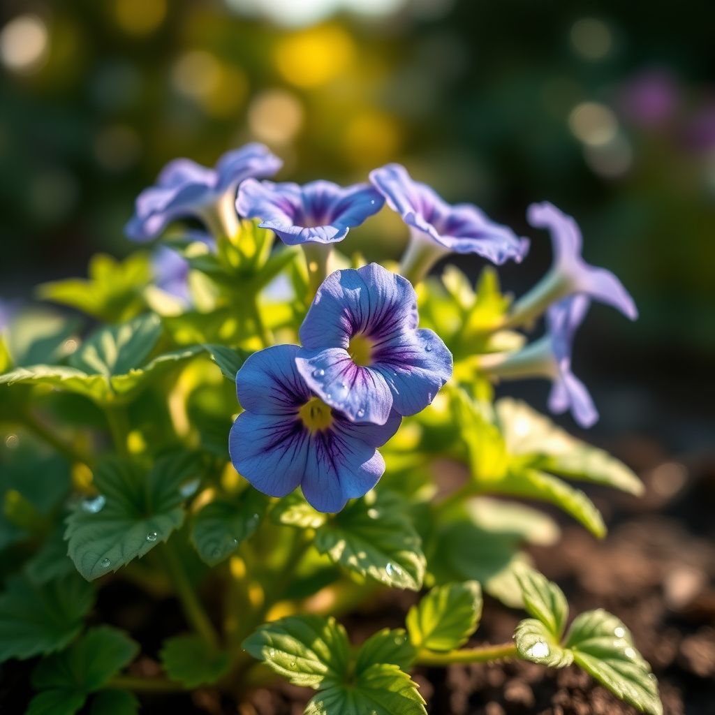 Pelletized Logro Floribunda Blue Petunia Seeds for Vibrant Garden Blooms